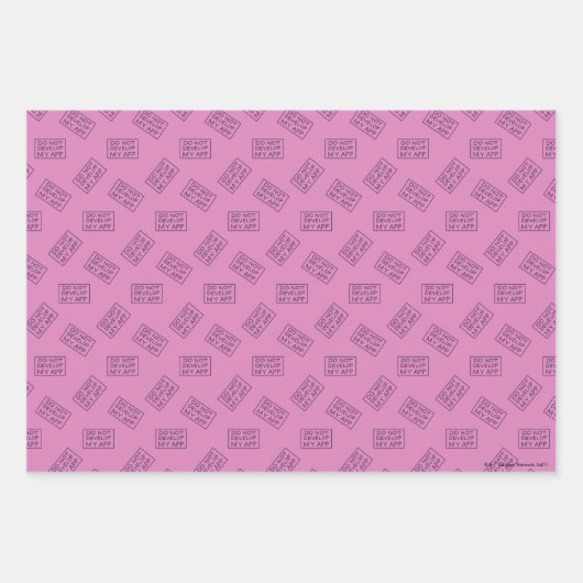 RICK UND MORTY™ | MEINE APP NICHT ENTWICKELN GESCHENKPAPIER SET (Vorderseite)