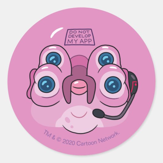 RICK UND MORTY™ | MEINE APP NICHT ENTWICKELN RUNDER AUFKLEBER (Vorderseite)
