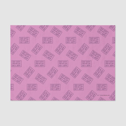 RICK UND MORTY™ | MEINE APP NICHT ENTWICKELN SEIDENPAPIER (Vorderseite)