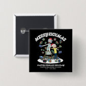 Rick und Morty | Merry Rickmas Presents Button (Vorne & Hinten)