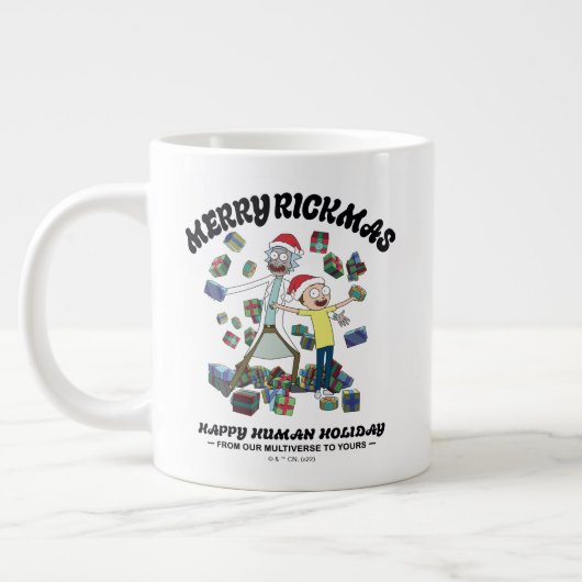 Rick und Morty | Merry Rickmas Presents Jumbo-Tasse (Links)