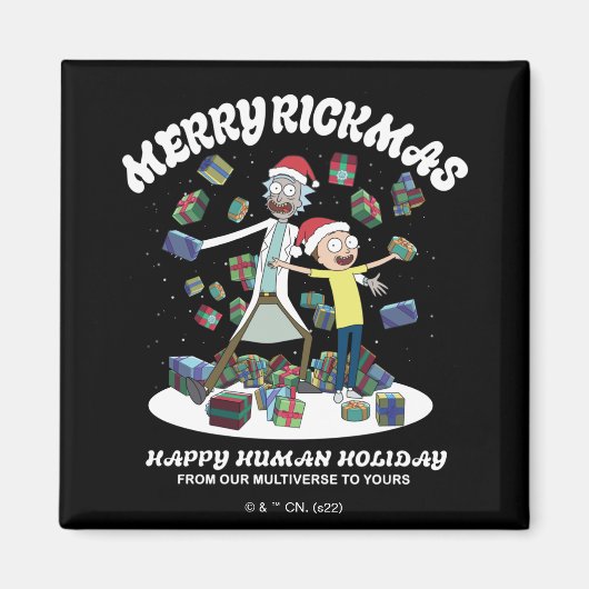 Rick und Morty | Merry Rickmas Presents Magnet (Vorne)