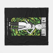 RICK UND MORTY™ | Morty Hugging Rick Fleecedecke (Vorderseite (Horizontal))