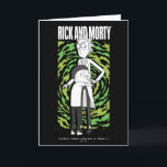 RICK UND MORTY™ | Morty Hugging Rick Karte<br><div class="desc">Rick und Morty | Karo aus dieser Grafik von Morty umarmt Rick,  mit einem Portal im Hintergrund. "Jeder Rick braucht einen Morty"</div>