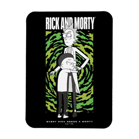 RICK UND MORTY™ | Morty Hugging Rick Magnet (Vertikal)