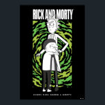 RICK UND MORTY™ | Morty Hugging Rick Poster<br><div class="desc">Rick und Morty | Karo aus dieser Grafik von Morty umarmt Rick,  mit einem Portal im Hintergrund. "Jeder Rick braucht einen Morty"</div>