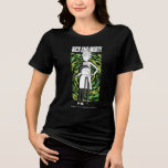 RICK UND MORTY™ | Morty Hugging Rick Tri-Blend Shirt<br><div class="desc">Rick und Morty | Karo aus dieser Grafik von Morty umarmt Rick,  mit einem Portal im Hintergrund. "Jeder Rick braucht einen Morty"</div>