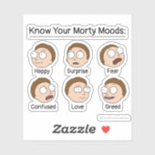 RICK UND MORTY™ | Morty's Moods Aufkleber (Blatt)