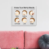 RICK UND MORTY™ | Morty's Moods Leinwanddruck (Insitu (Wohnzimmer))