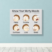 RICK UND MORTY™ | Morty's Moods Leinwanddruck (Insitu (Holzboden))