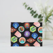 RICK UND MORTY™ | Muster für Außenraummuster Einladungspostkarte (Stehend Vorderseite)