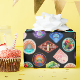 RICK UND MORTY™   Muster für Außenraummuster Geschenkpapier