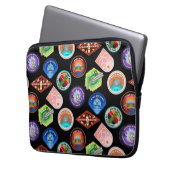 RICK UND MORTY™ | Muster für Außenraummuster Laptopschutzhülle (Vorderseite Links)