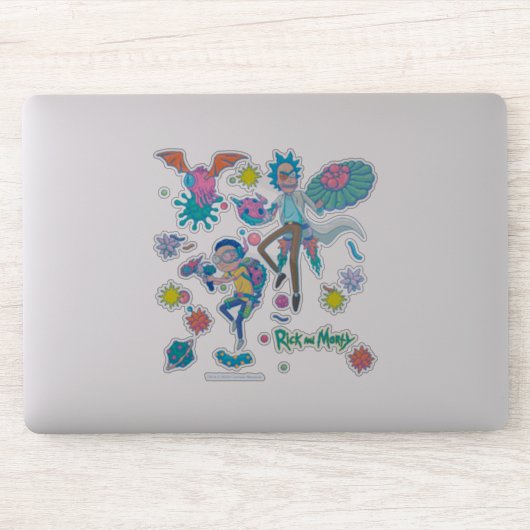 RICK UND MORTY™ | Muster infizierter Zellen Aufkleber (Computer)