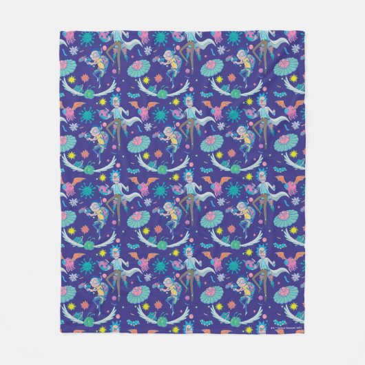 RICK UND MORTY™ | Muster infizierter Zellen Fleecedecke (Vorderseite)