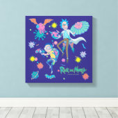 RICK UND MORTY™ | Muster infizierter Zellen Leinwanddruck (Insitu (Holzboden))