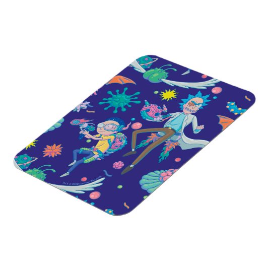 RICK UND MORTY™ | Muster infizierter Zellen Magnet (Linke Seite)