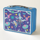 RICK UND MORTY™ | Muster infizierter Zellen Metall Brotdose (Rückseite)