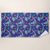 RICK UND MORTY™ | Muster infizierter Zellen Strandtuch (Vorderseite)