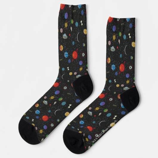 RICK UND MORTY™ | Muster-Weltraumsocken Socken (Linkes Detail)