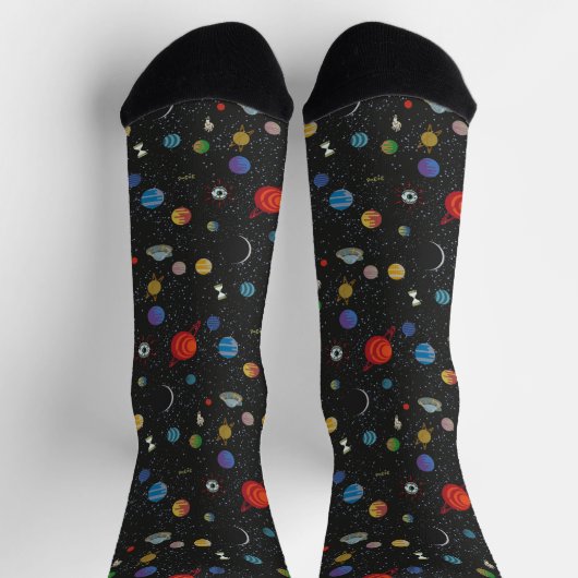 RICK UND MORTY™ | Muster-Weltraumsocken Socken (Oben)