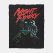 RICK UND MORTY™ | Nachtfamilie Fleecedecke (Vorderseite)