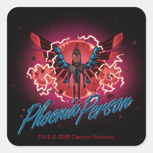 RICK UND MORTY™ | Phoenix Person Quadratischer Aufkleber (Vorderseite)