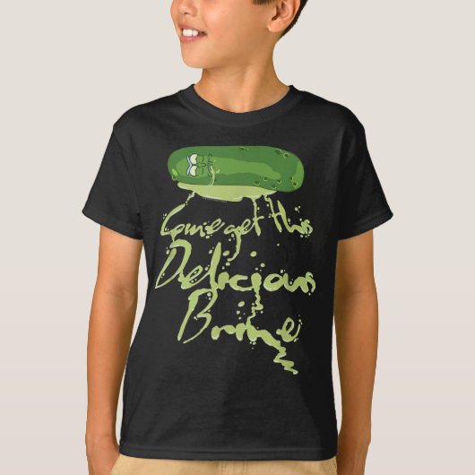 Rick und Morty Pickle Rick Brine T-Shirt (Vorderseite)