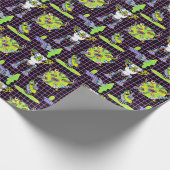 RICK UND MORTY™ | Pickle Rick Portal Muster Geschenkpapier (Ecke)