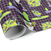 RICK UND MORTY™ | Pickle Rick Portal Muster Geschenkpapier (Rolleneckpunkt)