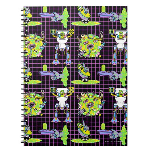 RICK UND MORTY™ | Pickle Rick Portal Muster Notizblock (Vorderseite)