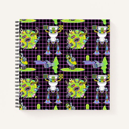 RICK UND MORTY™ | Pickle Rick Portal Muster Notizblock (Vorderseite)