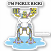 RICK UND MORTY™ | Pickle Rick Toilet Mech Aufkleber (Vorderseite)