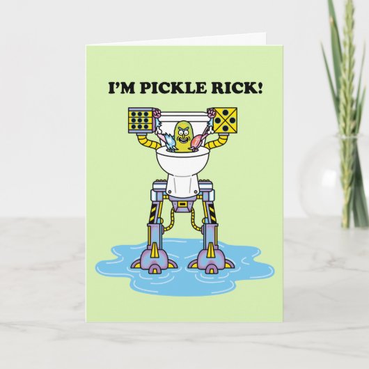 RICK UND MORTY™ | Pickle Rick Toilet Mech Karte (Vorderseite)