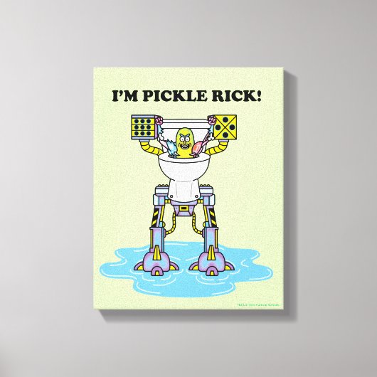 RICK UND MORTY™ | Pickle Rick Toilet Mech Leinwanddruck (Vorderseite)