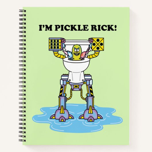 RICK UND MORTY™ | Pickle Rick Toilet Mech Notizblock (Vorderseite)