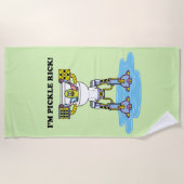 RICK UND MORTY™ | Pickle Rick Toilet Mech Strandtuch (Vorderseite)