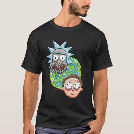 RICK UND MORTY™ | Pixel Portal Graphic T-Shirt (Vorderseite)