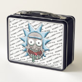 RICK UND MORTY™ | Pixel Vers Rick Drooling Head Metall Brotdose (Rückseite)
