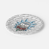 RICK UND MORTY™ | Pixel Vers Rick Drooling Head Pappteller (Schrägansicht)