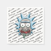 RICK UND MORTY™ | Pixel Vers Rick Drooling Head Serviette (Vorderseite)
