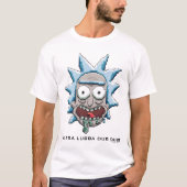 RICK UND MORTY™ | Pixel Vers Rick Drooling Head T-Shirt (Vorderseite)