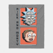 RICK UND MORTY™ | Pixel-Versch-Panel-Grafik Fleecedecke (Vorderseite)