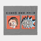 RICK UND MORTY™ | Pixel-Versch-Panel-Grafik Fleecedecke (Vorderseite (Horizontal))