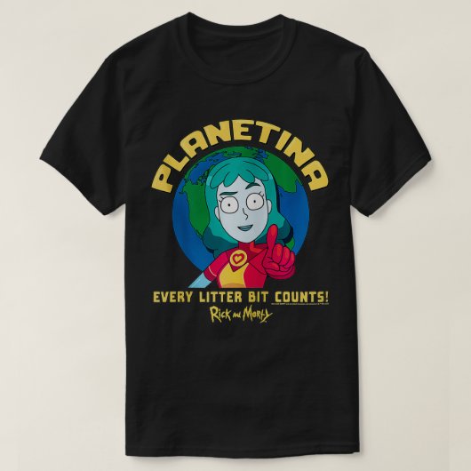 Rick und Morty Planetina zählen jedes Stück Z T-Shirt (Design vorne)