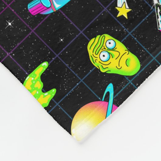 RICK UND MORTY™ | Psychedelische Saison 3 Muster Fleecedecke (Ecke)