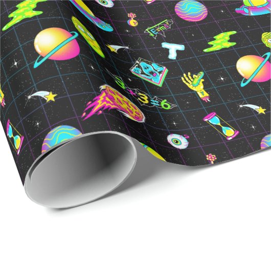 RICK UND MORTY™ | Psychedelische Saison 3 Muster Geschenkpapier (Rolleneckpunkt)