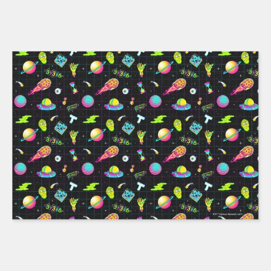 RICK UND MORTY™ | Psychedelische Saison 3 Muster Geschenkpapier Set (Vorderseite 2)