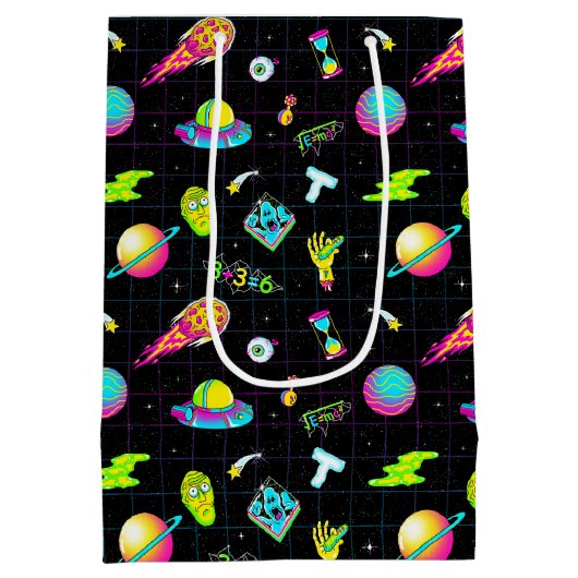 RICK UND MORTY™ | Psychedelische Saison 3 Muster Mittlere Geschenktüte (Rückseite)