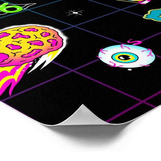 RICK UND MORTY™ | Psychedelische Saison 3 Muster Poster (Ecke)